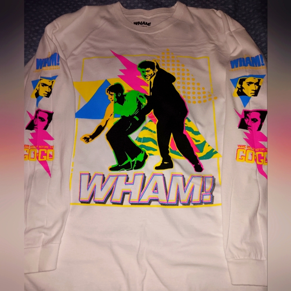 Vintage Style 80s WHAM! Long Sleeve Tee